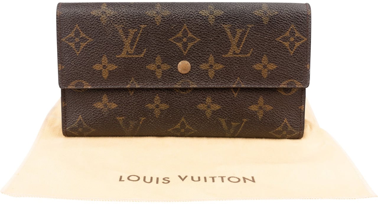 Louis Vuitton Monogram Canvas Sarah Wallet Bruin