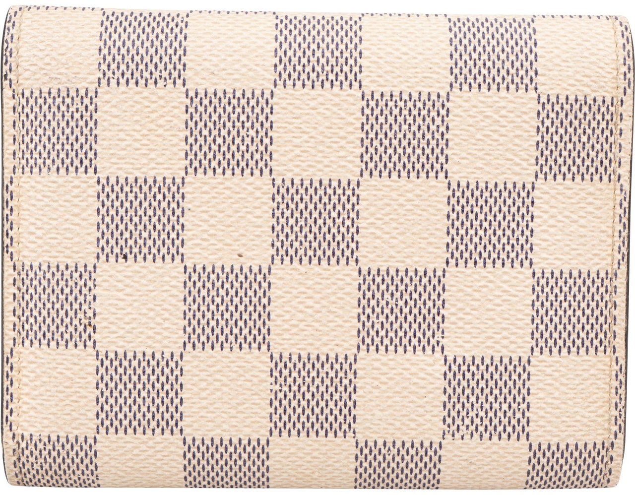 Louis Vuitton Monogram Damier Azur Illustre Giraffe Animation Small Victorine Wallet Wit