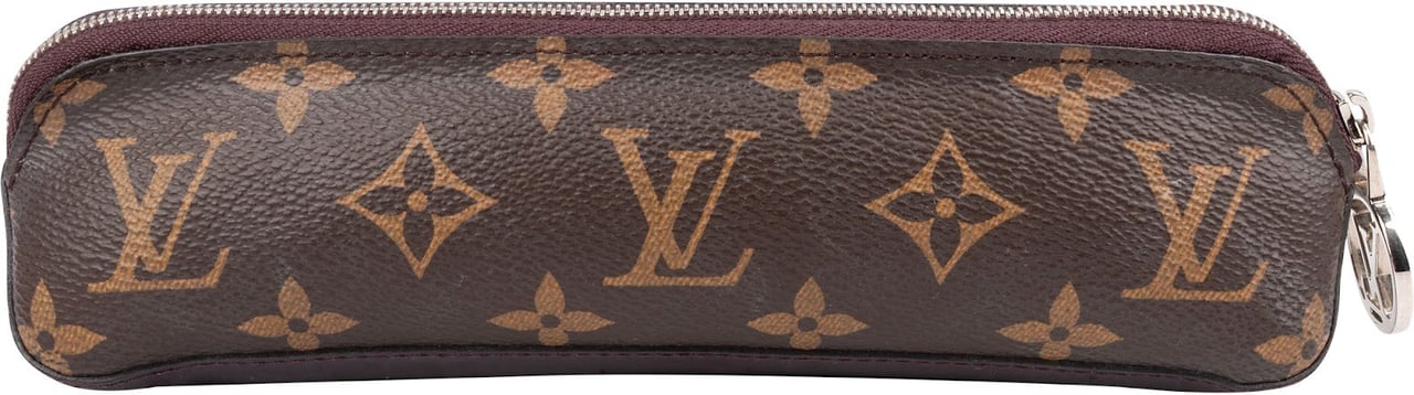 Louis Vuitton Monogram Canvas Pink Epi Leather Stylo Ronde Pencil Case Rood
