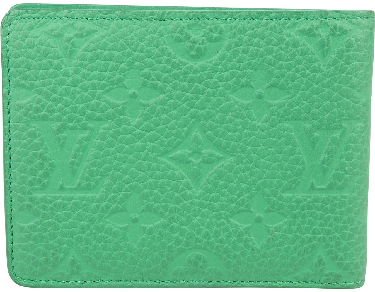 Louis Vuitton Green Monogram Empreinte Leather Slender Wallet Groen