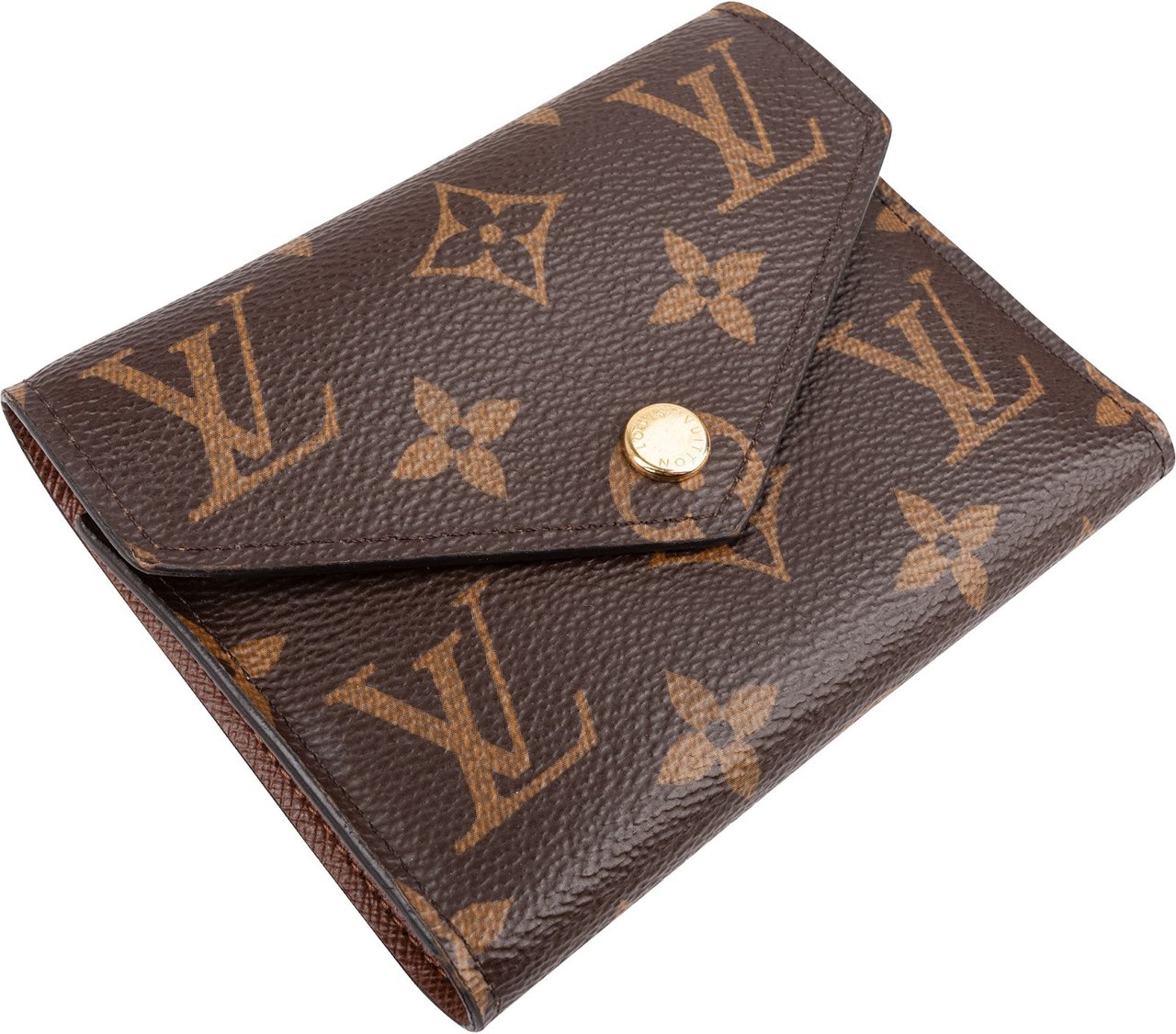 Louis Vuitton Monogram Canvas Victorine Wallet Bruin