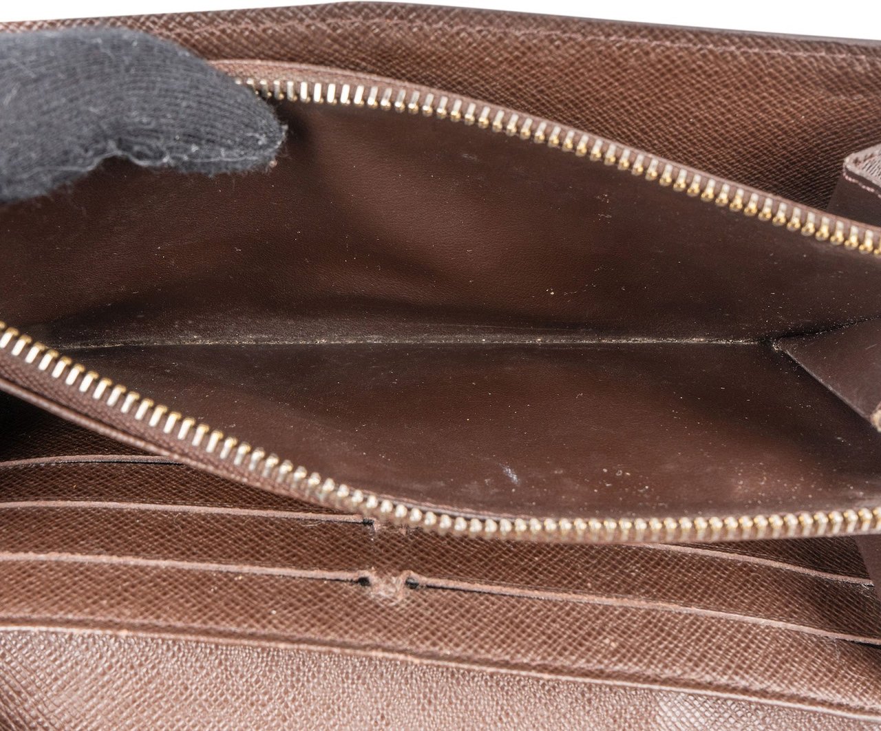 Louis Vuitton Monogram Damier Ebene Canvas Sarah Wallet Bruin