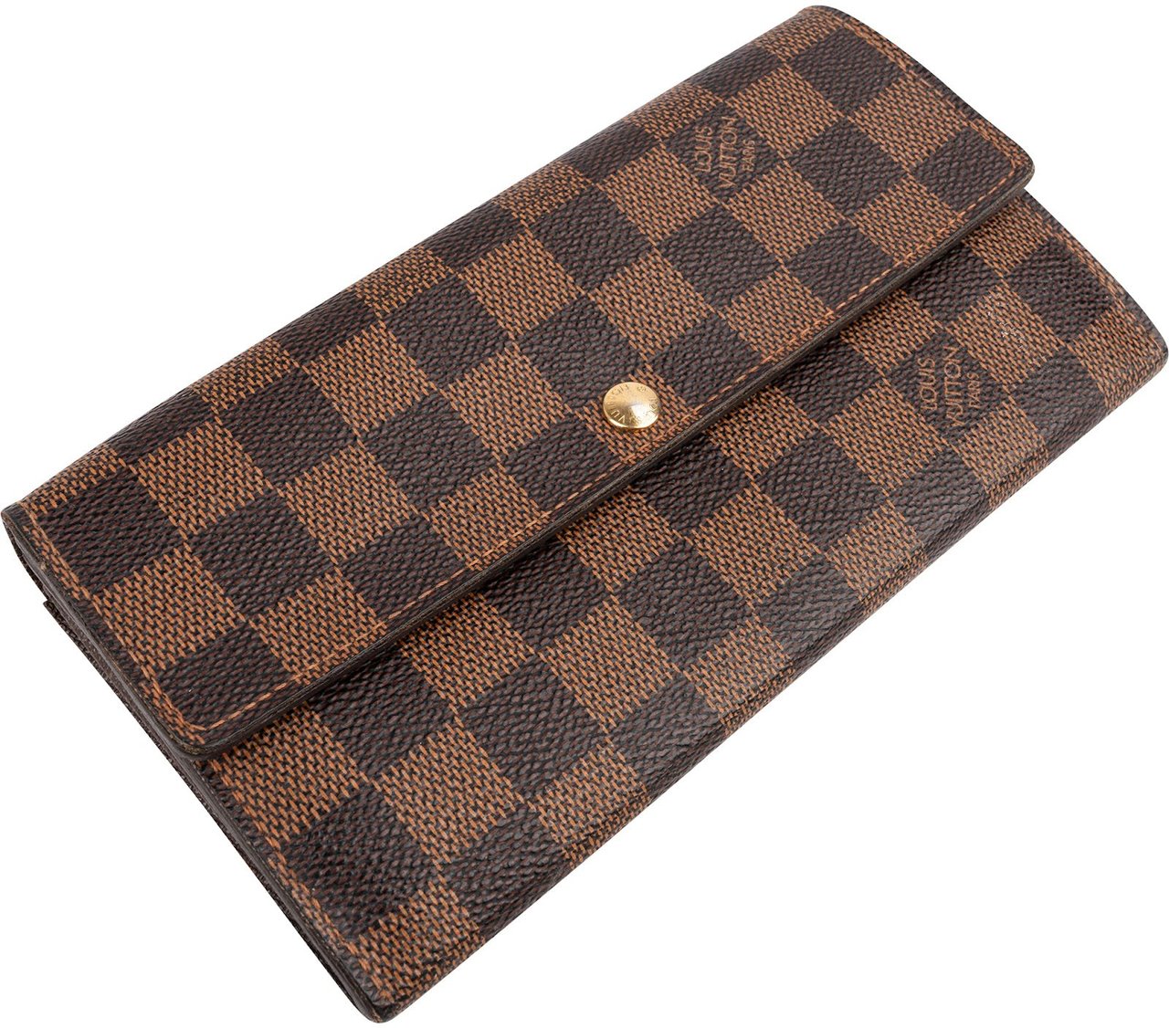 Louis Vuitton Monogram Damier Ebene Canvas Sarah Wallet Bruin