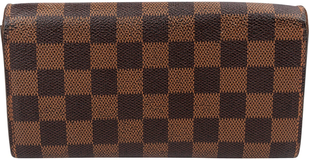 Louis Vuitton Monogram Damier Ebene Canvas Sarah Wallet Bruin