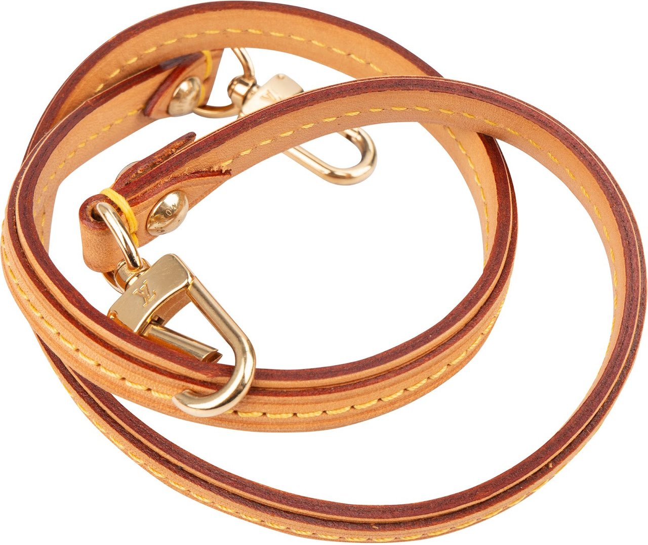 Louis Vuitton Vachetta Leather Bags Strap Bruin
