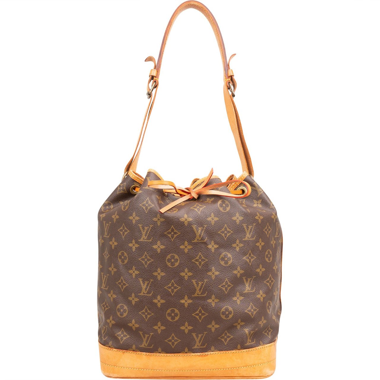 Louis Vuitton Monogram Canvas Sac Noé Grande Shoulder Bag Bruin