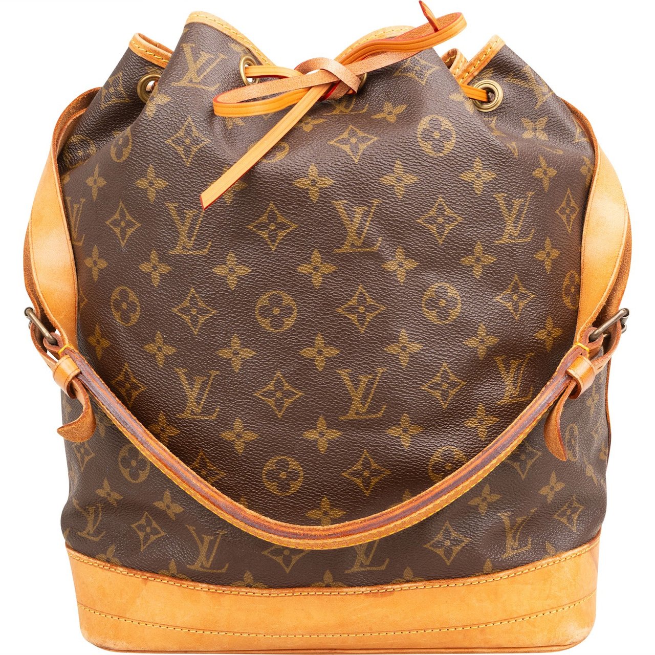 Louis Vuitton Monogram Canvas Sac Noé Grande Shoulder Bag Bruin