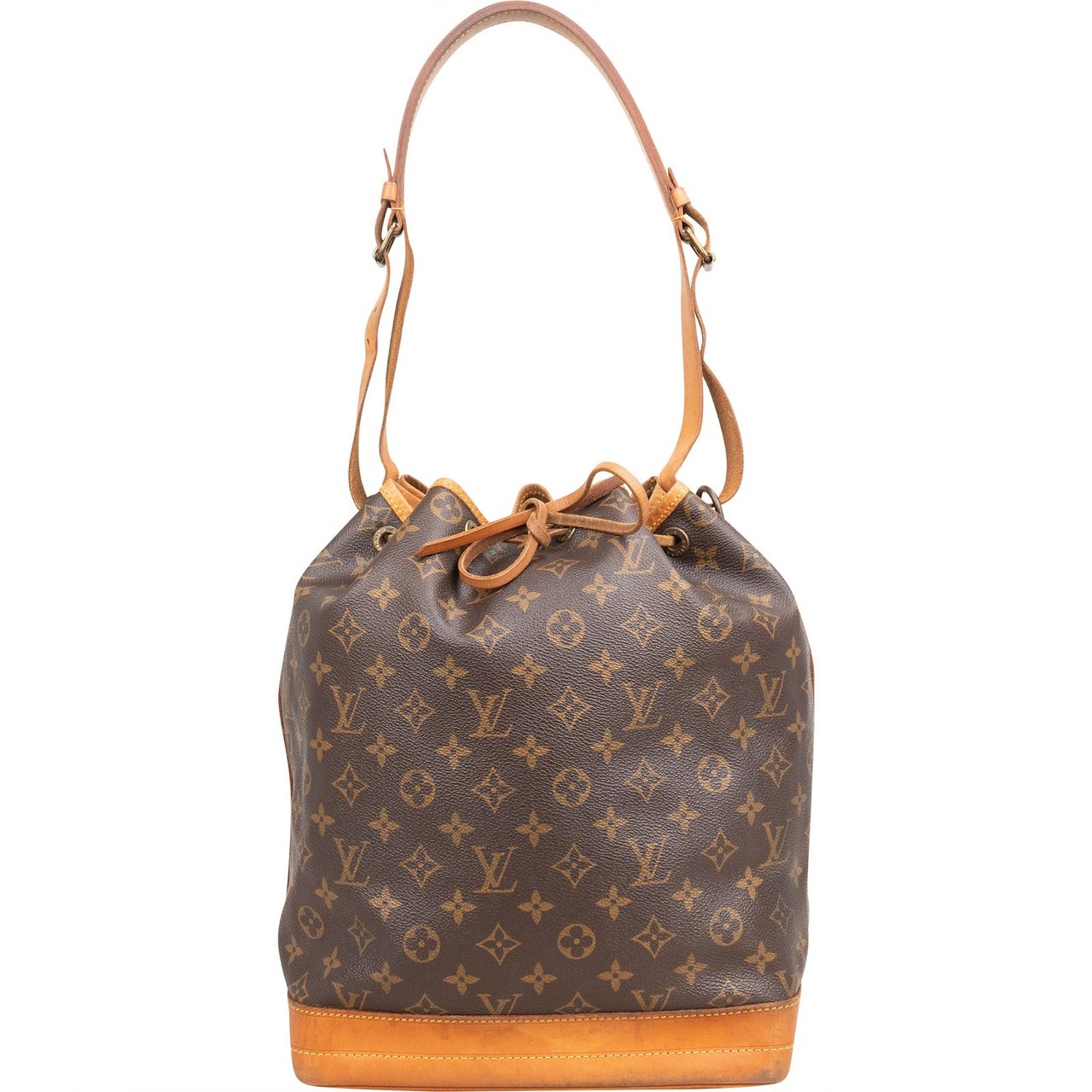 Louis Vuitton Monogram Canvas Sac Noé Grande Shoulder Bag Bruin