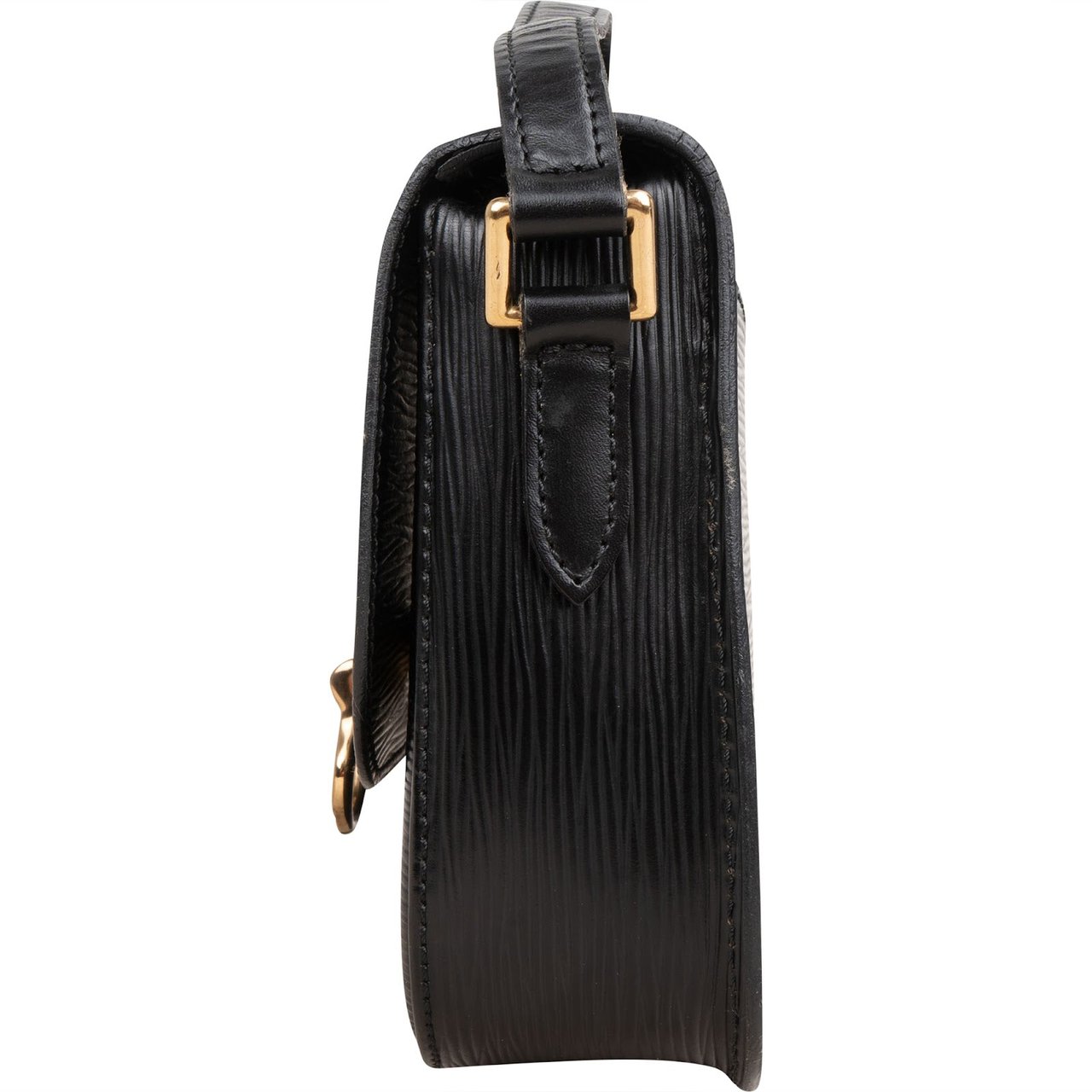 Louis Vuitton Noir Epi Leather Saint Cloud PM Crossbody Bag Zwart