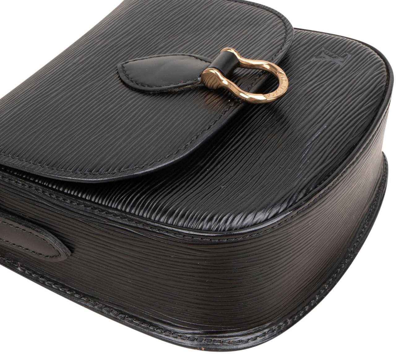 Louis Vuitton Noir Epi Leather Saint Cloud PM Crossbody Bag Zwart