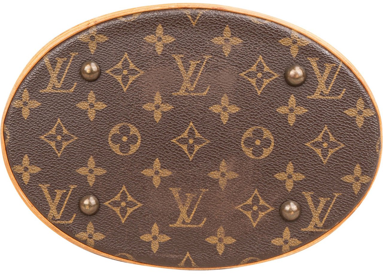Louis Vuitton Monogram Canvas Bucket PM Shoulder Bag Bruin