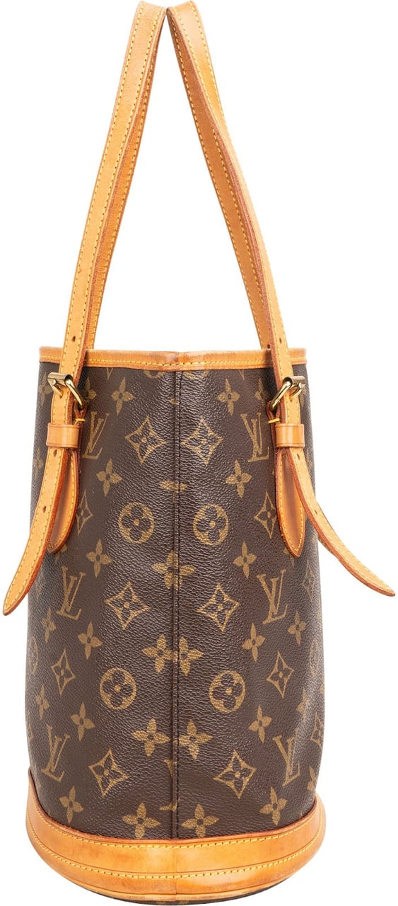 Louis Vuitton Monogram Canvas Bucket PM Shoulder Bag Bruin