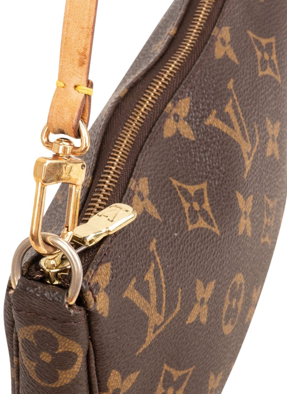 Louis Vuitton Monogram Canvas Pochette Accessoires Handbag Bruin