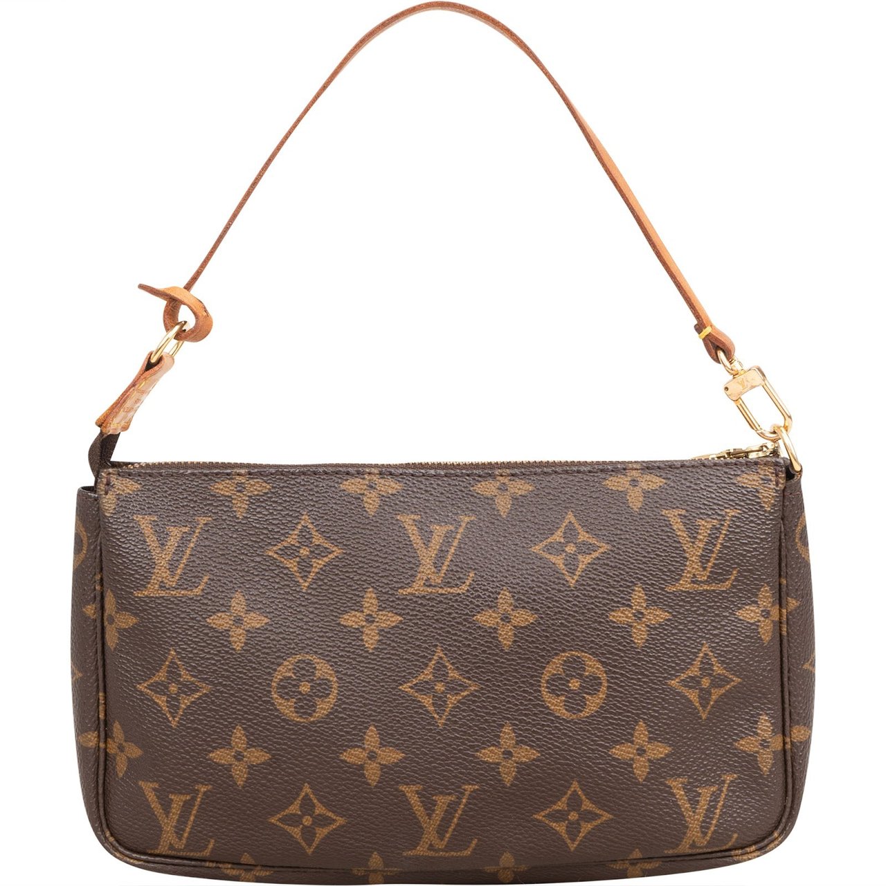 Louis Vuitton Monogram Canvas Pochette Accessoires Handbag Bruin