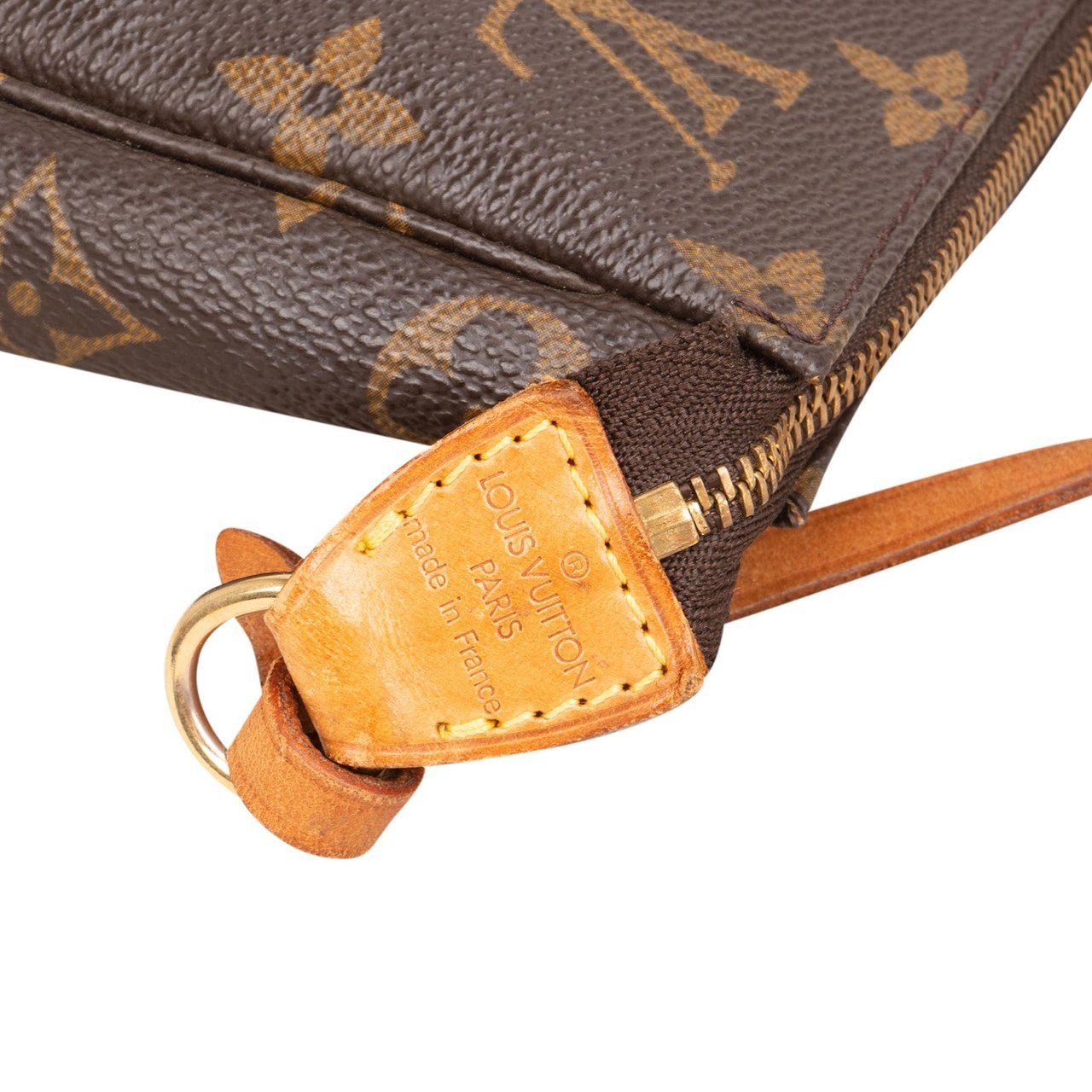 Louis Vuitton Monogram Canvas Pochette Accessoires Handbag Bruin