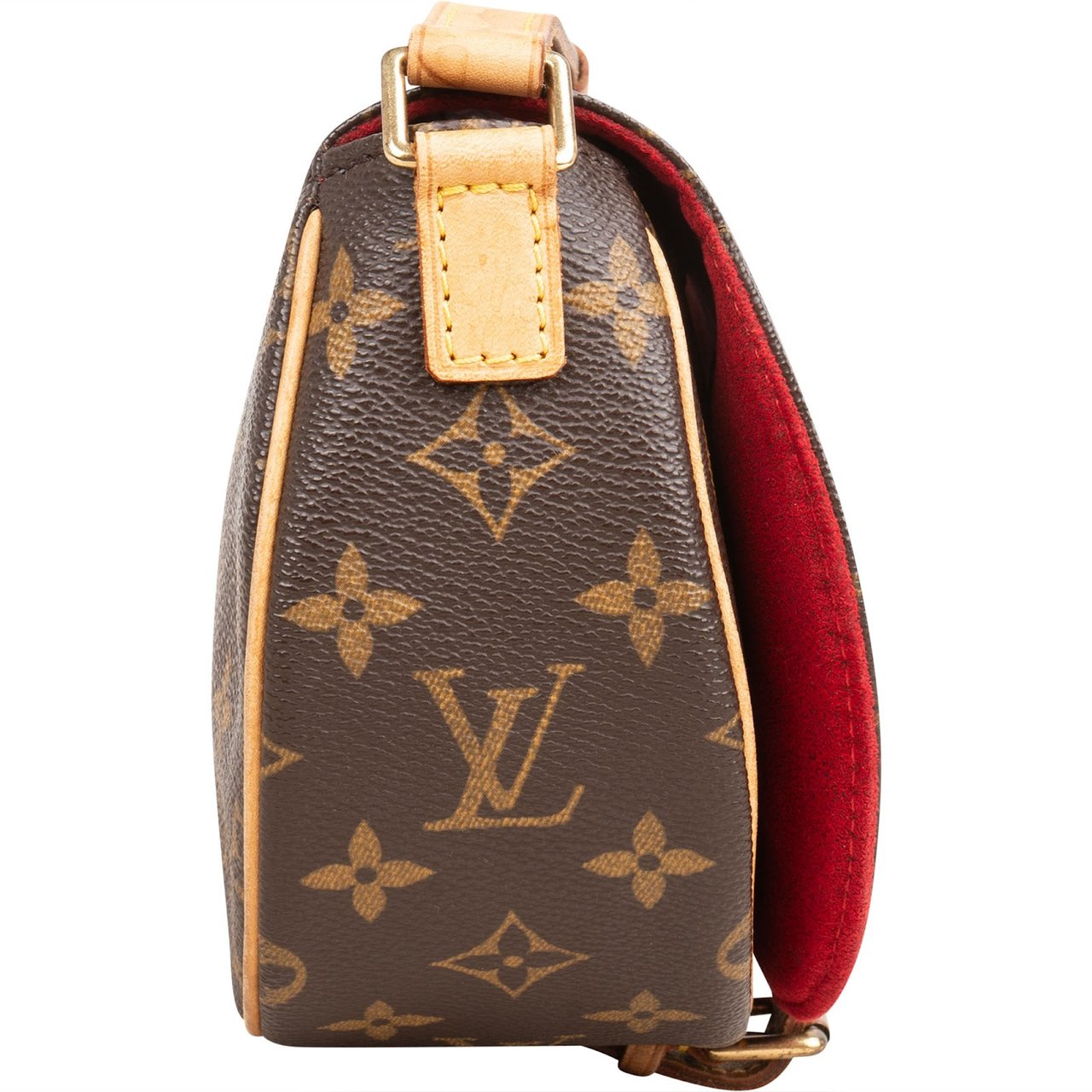 Louis Vuitton Monogram Canvas Tambourine Crossbody Bag Bruin