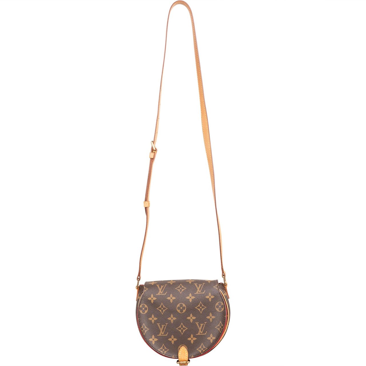 Louis Vuitton Monogram Canvas Tambourine Crossbody Bag Bruin