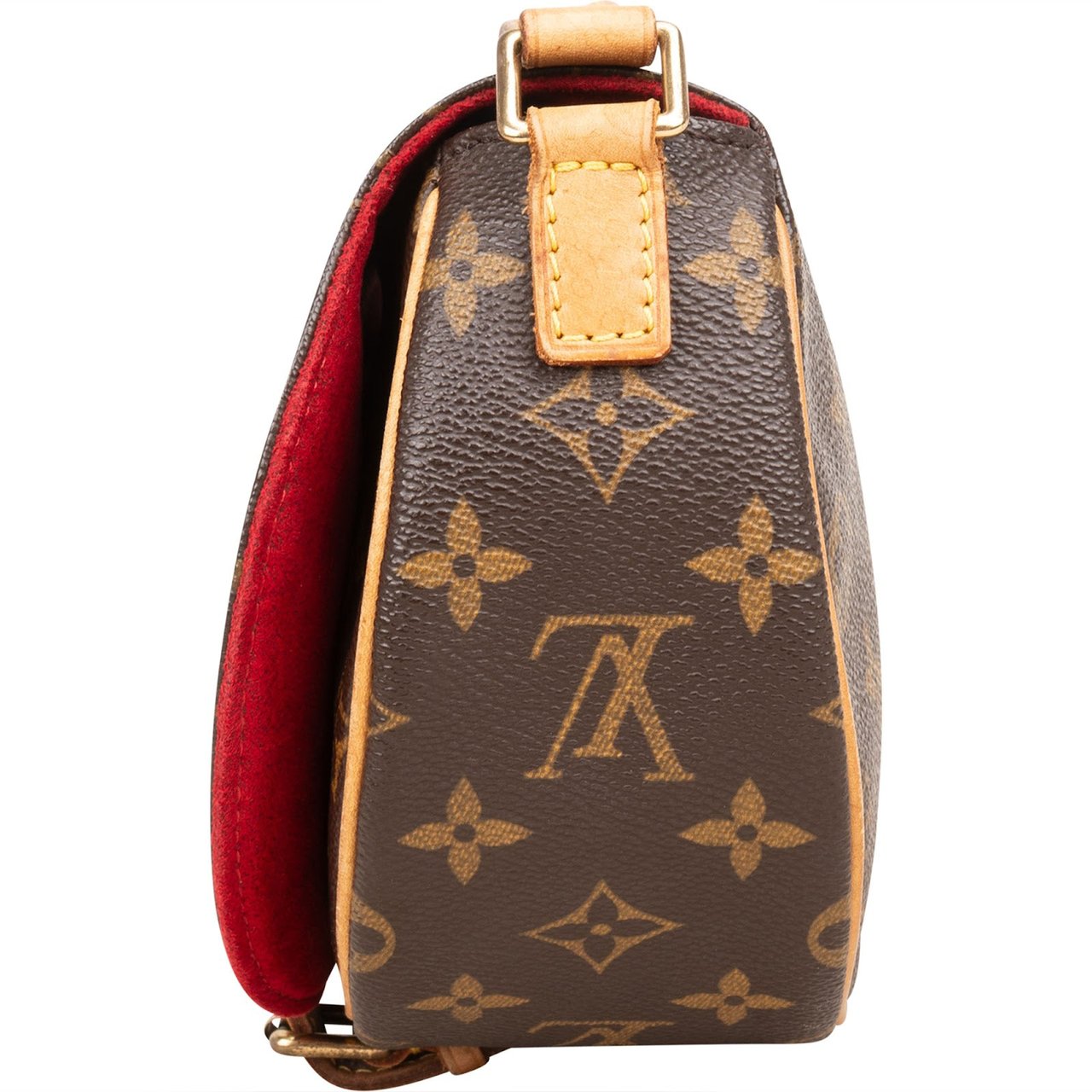 Louis Vuitton Monogram Canvas Tambourine Crossbody Bag Bruin