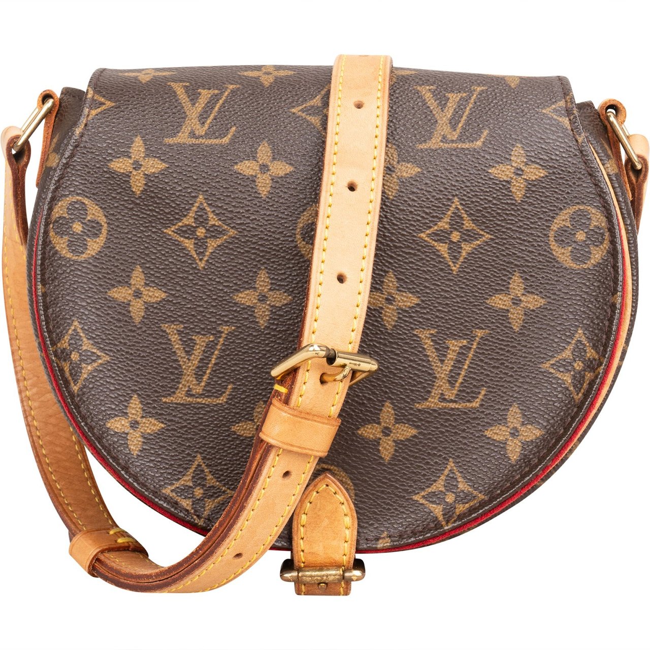 Louis Vuitton Monogram Canvas Tambourine Crossbody Bag Bruin