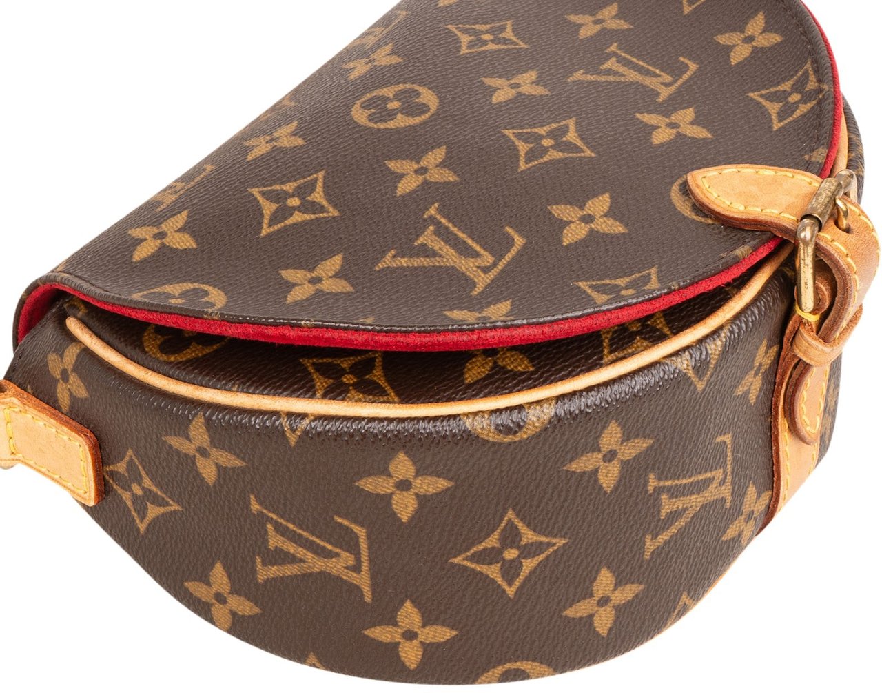 Louis Vuitton Monogram Canvas Tambourine Crossbody Bag Bruin