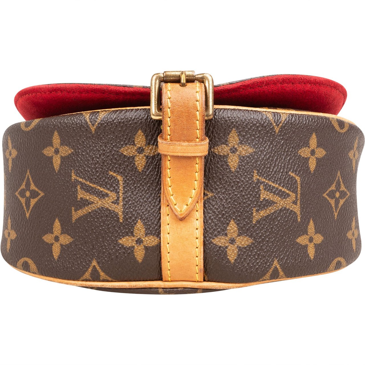 Louis Vuitton Monogram Canvas Tambourine Crossbody Bag Bruin