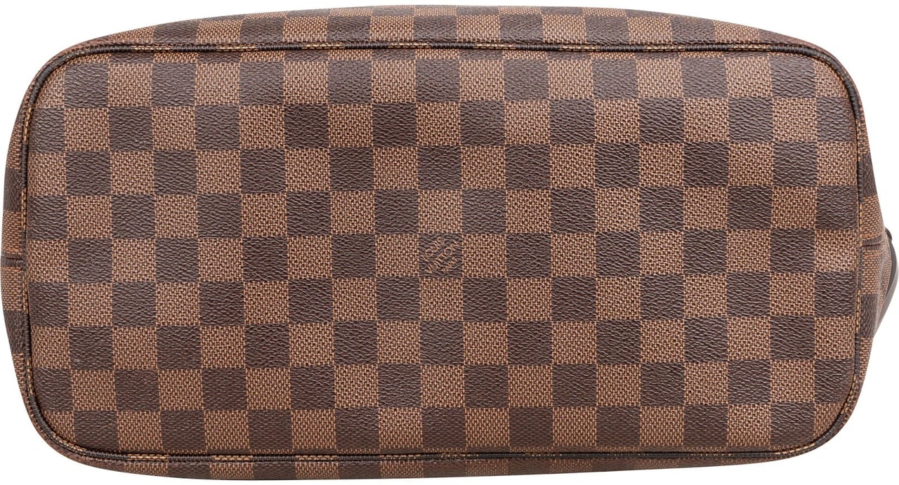 Louis Vuitton Monogram Damier Ebene Neverfull MM Shoulder Bag Bruin