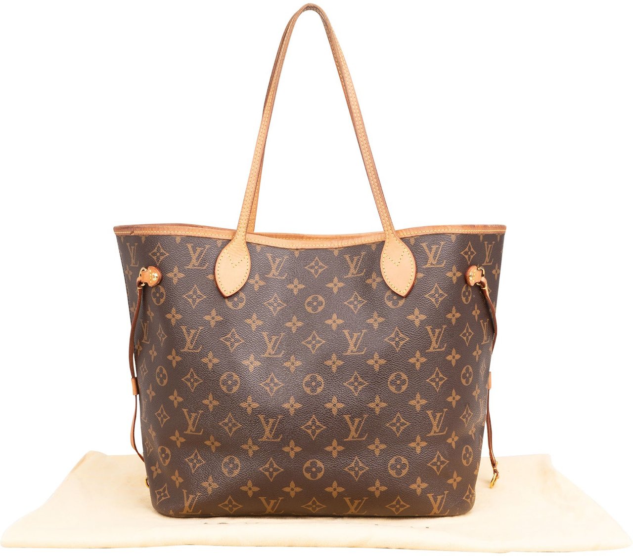 Louis Vuitton Monogram Canvas Neverfull MM Shoulder Bag Bruin