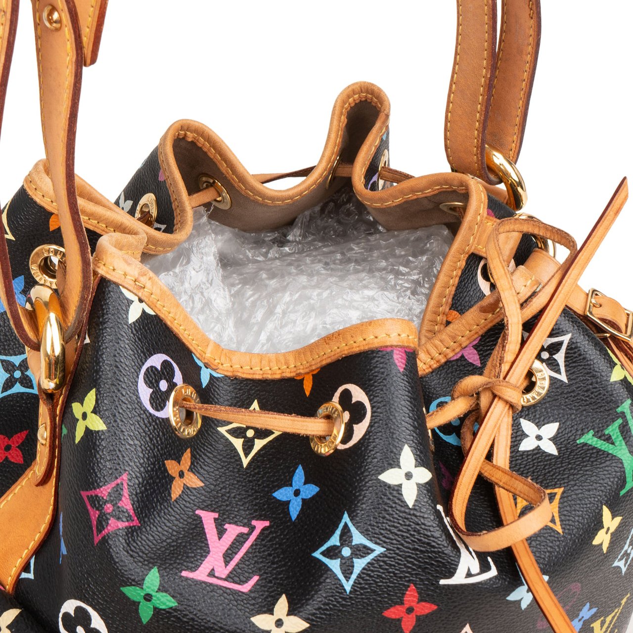 Louis Vuitton Monogram Murakami Multicolor Sac Noé Petit Shoulder Bag Zwart