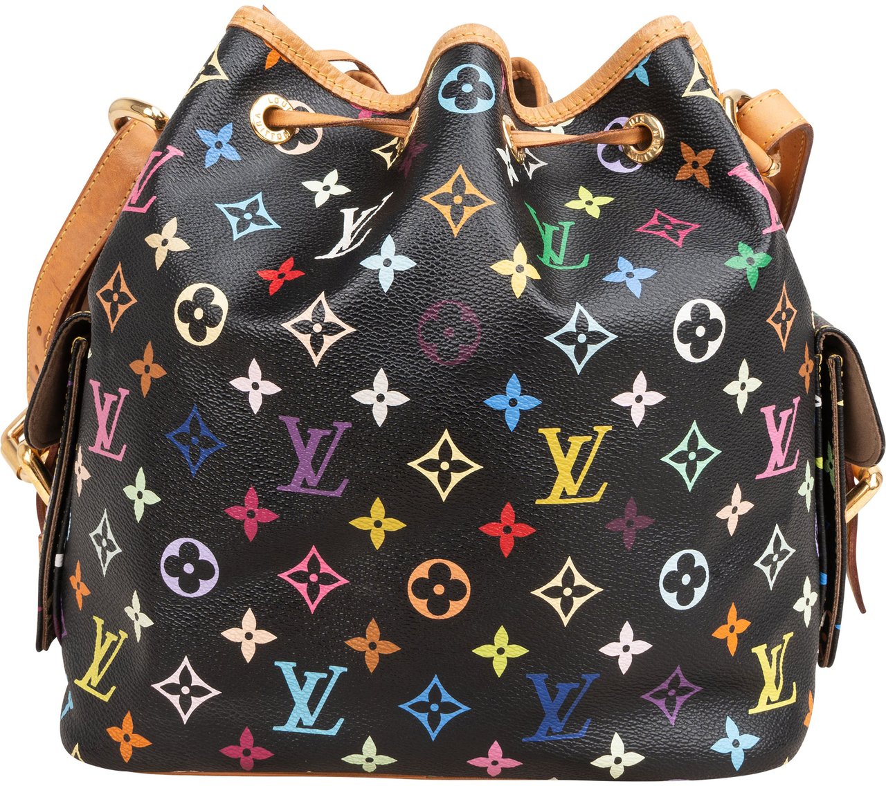 Louis Vuitton Monogram Murakami Multicolor Sac Noé Petit Shoulder Bag Zwart