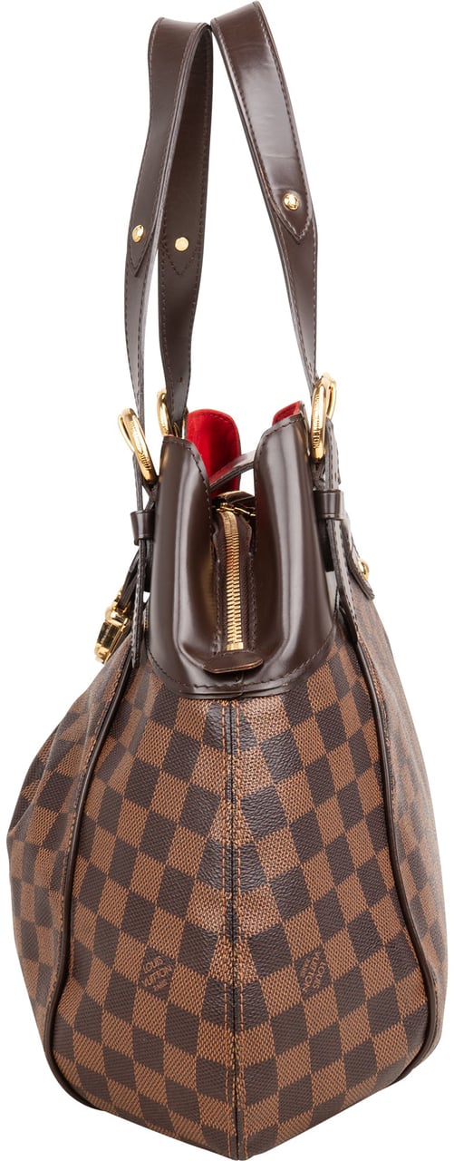 Louis Vuitton Monogram Damier Ebene Sistina GM Handbag Bruin