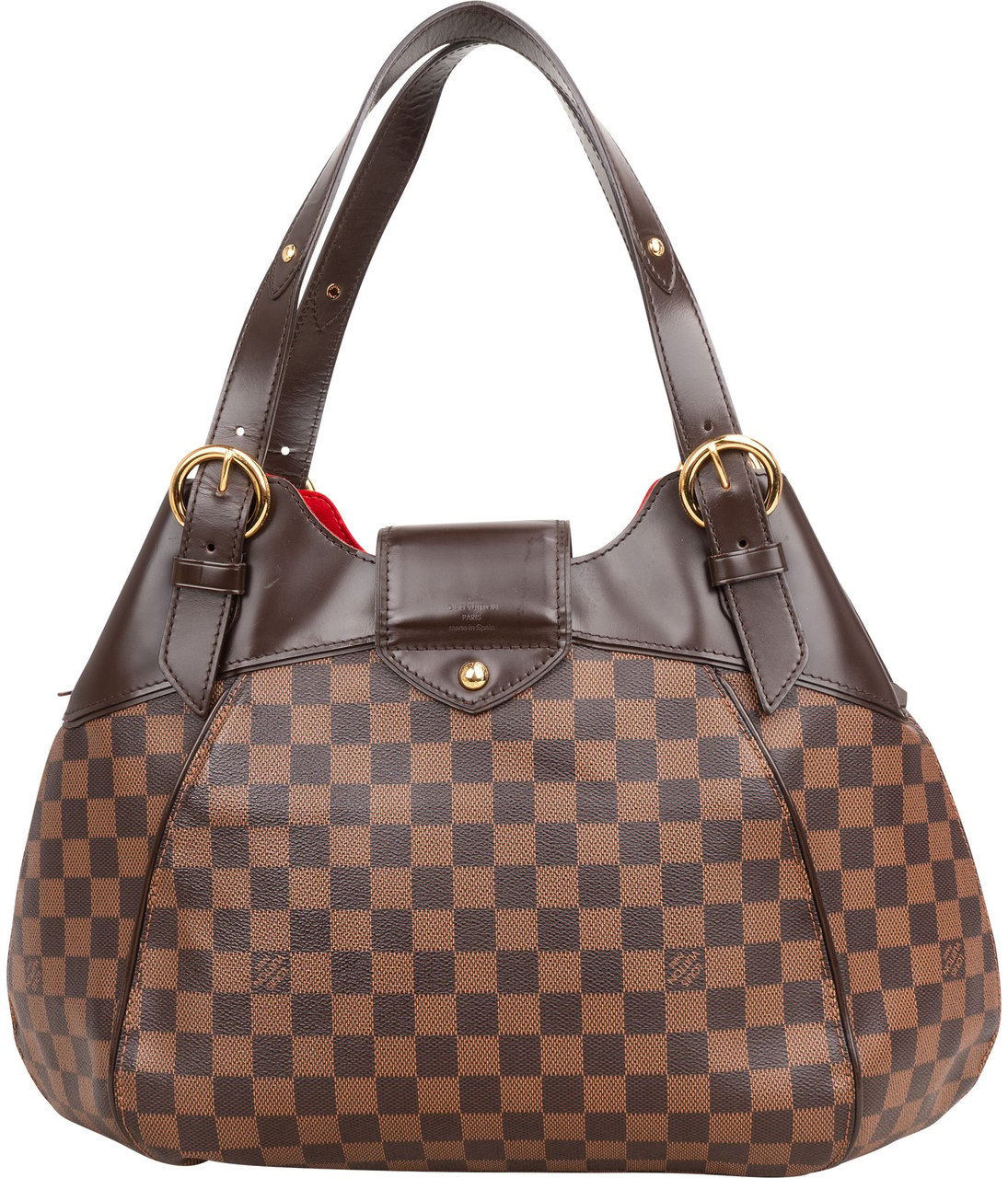 Louis Vuitton Monogram Damier Ebene Sistina GM Handbag Bruin