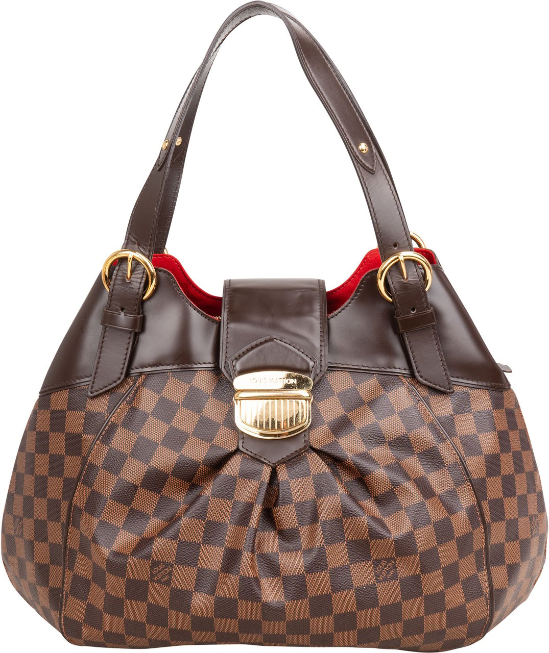 Louis Vuitton Monogram Damier Ebene Sistina GM Handbag Bruin