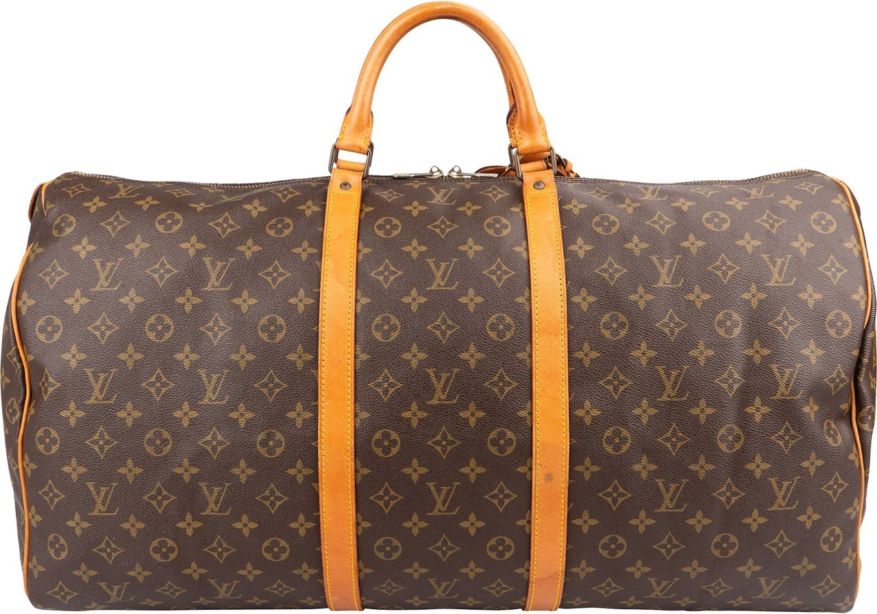 Louis Vuitton Monogram Canvas Keepall 60 Travel Bag Bruin