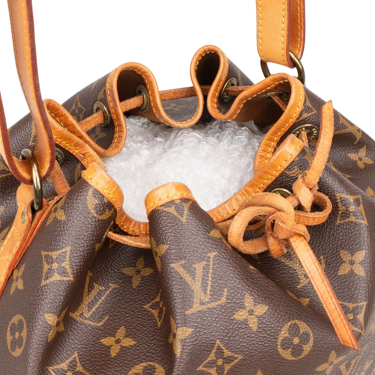 Louis Vuitton Monogram Canvas Sac Noé Grande Shoulder Bag Bruin