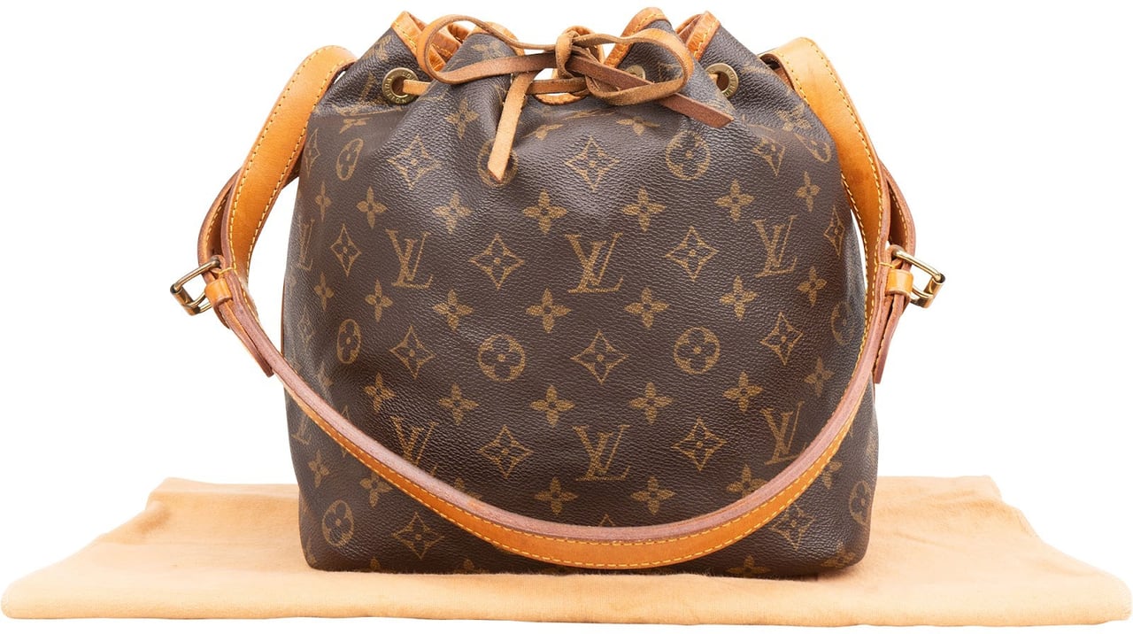 Louis Vuitton Monogram Canvas Sac Noé Petit Shoulder Bag Bruin