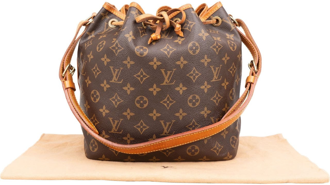 Louis Vuitton Monogram Canvas Sac Noé Petit Shoulder Bag Bruin