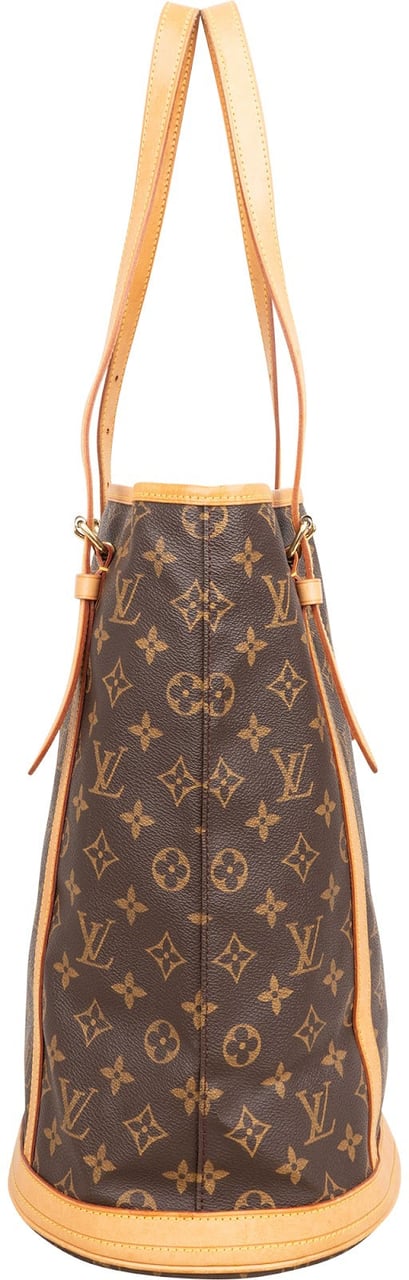 Louis Vuitton Monogram Canvas Bucket GM Shoulder Bag Bruin