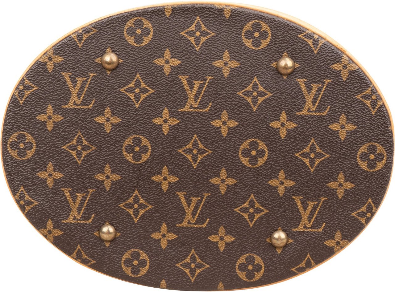 Louis Vuitton Monogram Canvas Bucket GM Shoulder Bag Bruin
