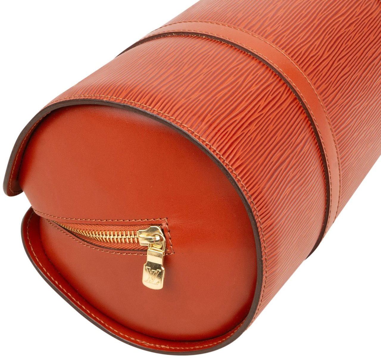 Louis Vuitton Cognac Epi Leather Soufflot Set Handbag Bruin