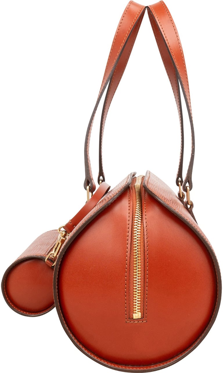Louis Vuitton Cognac Epi Leather Soufflot Set Handbag Bruin