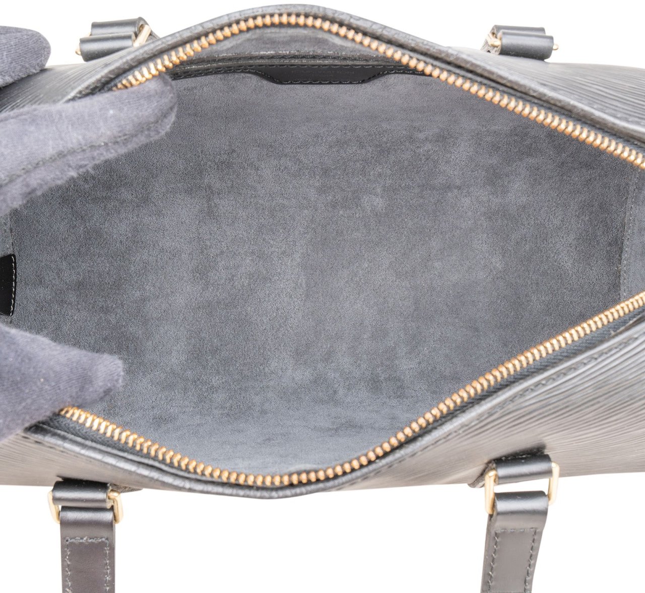 Louis Vuitton Noir Epi Leather Soufflot Set Handbag Zwart