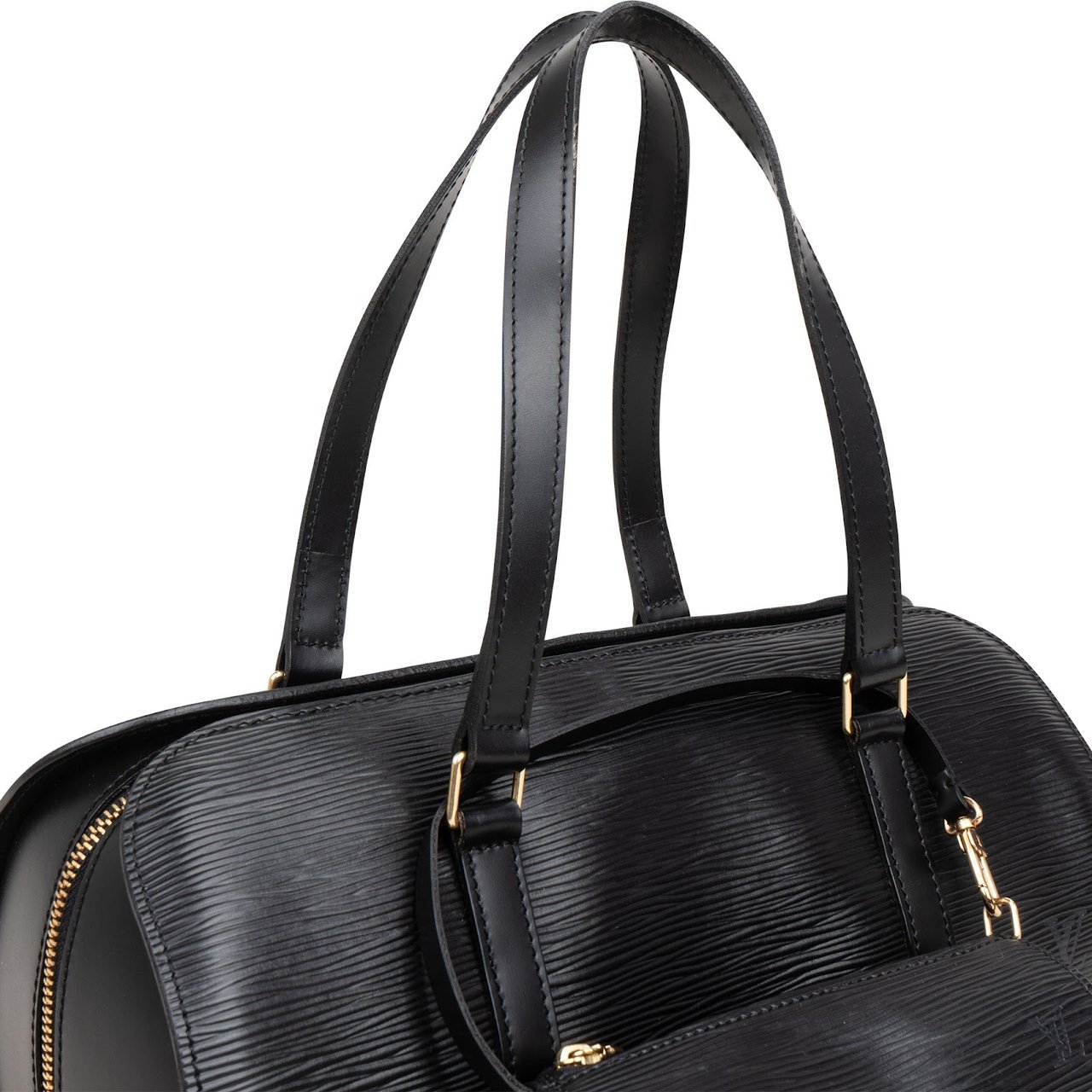 Louis Vuitton Noir Epi Leather Soufflot Set Handbag Zwart