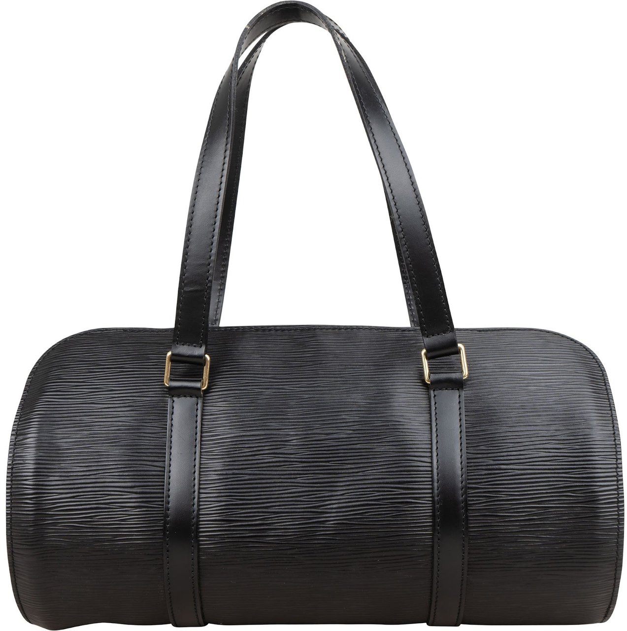 Louis Vuitton Noir Epi Leather Soufflot Set Handbag Zwart