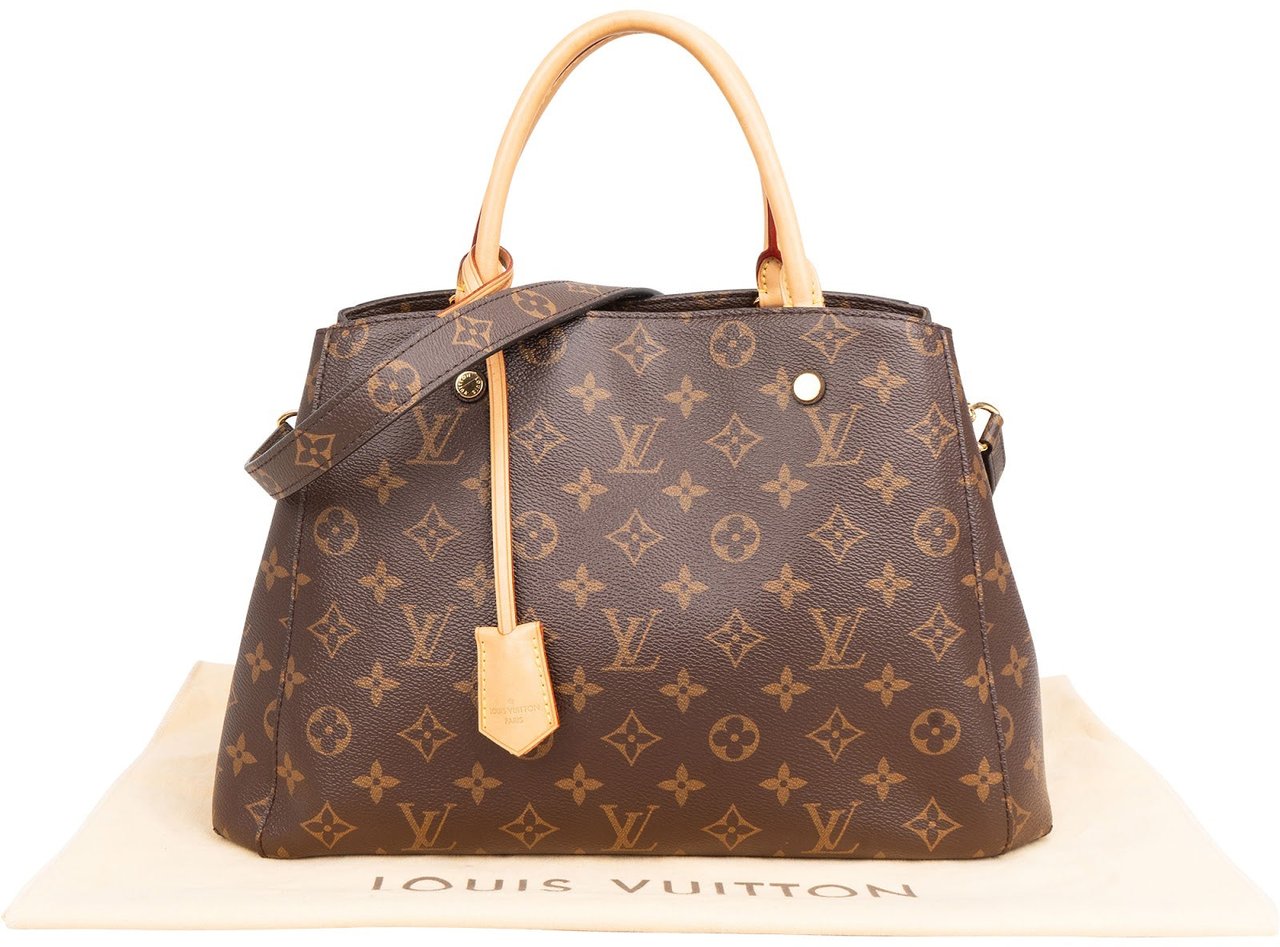 Louis Vuitton Monogram Canvas Montaigne MM Handbag Bruin