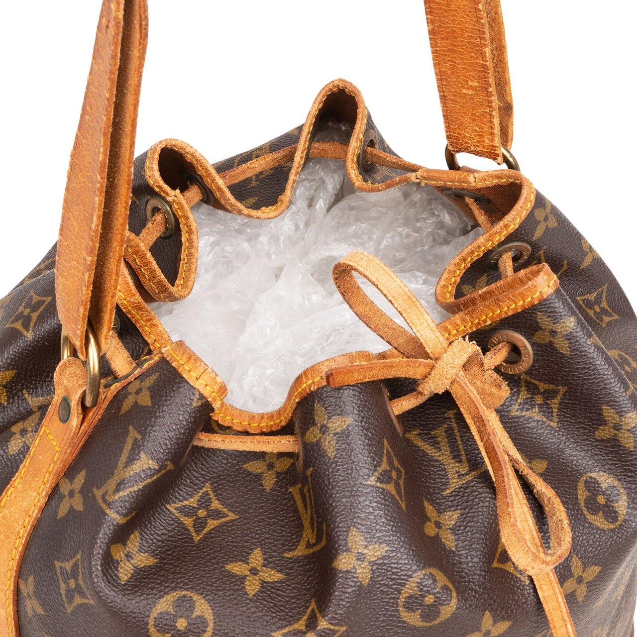 Louis Vuitton Monogram Canvas Sac Noé Petit Shoulder Bag Bruin