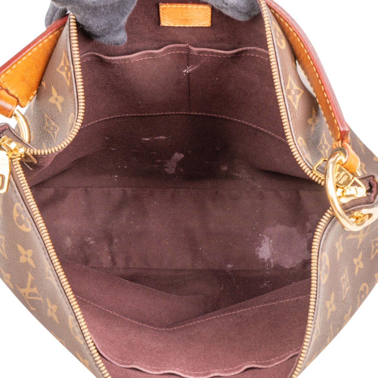 Louis Vuitton Monogram Canvas Berri MM Shoulder Bag Bruin