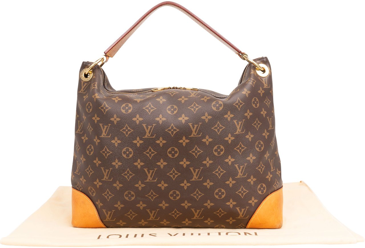 Louis Vuitton Monogram Canvas Berri MM Shoulder Bag Bruin