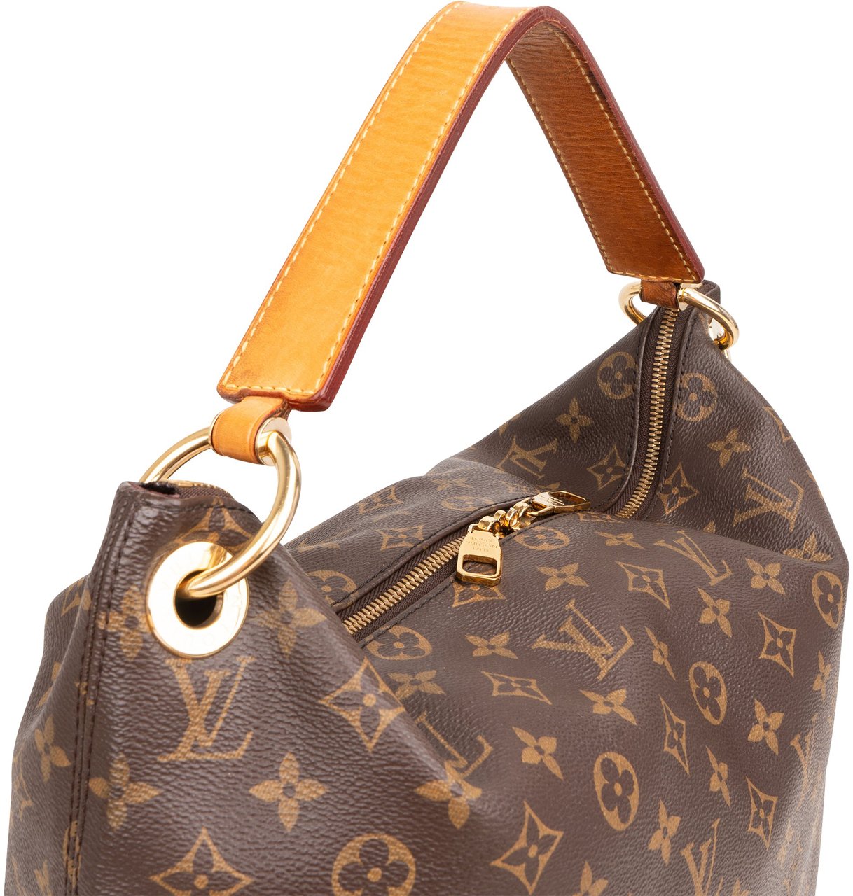 Louis Vuitton Monogram Canvas Berri MM Shoulder Bag Bruin
