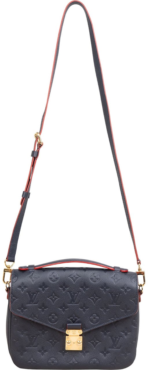 Louis Vuitton Monogram Empreinte Leather Métis Handbag Blauw