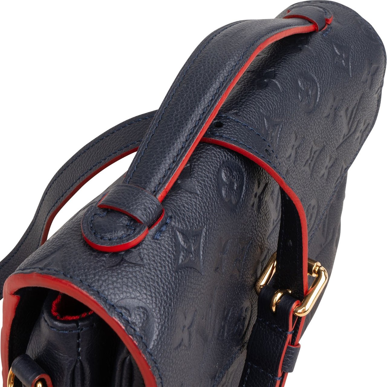 Louis Vuitton Monogram Empreinte Leather Métis Handbag Blauw